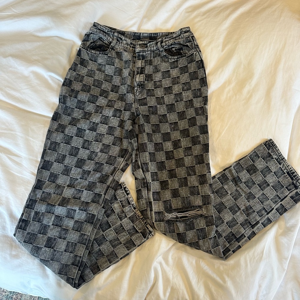 SOLD OFFLINE / Not Available. 
Checkered Jean size 2